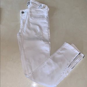 white hollister jeans